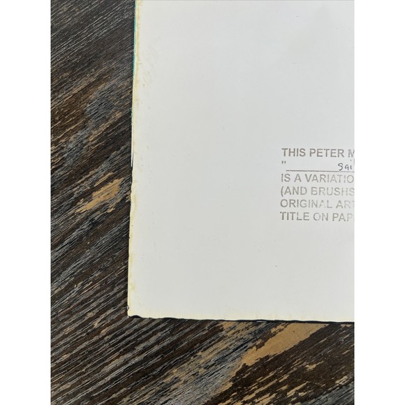 Peter Max Sailboat w/ Heart 248418 Hand Embellished Signed Serigraph - Picture 8 of 10